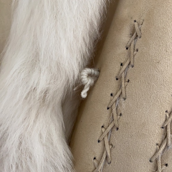 Alexander McQueen collectors fitted shearling, criss cross stitch Circa 2005 - Picture 15 of 16